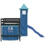 Cama alta para niños con torre madera pino azul 90x200 cm de , Camas y somieres - Ref: Foro24-3207079, Precio: 296,10 €, Desc...