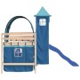 Cama alta para niños con torre madera pino azul 80x200 cm de , Camas y somieres - Ref: Foro24-3207091, Precio: 299,09 €, Desc...