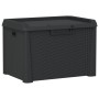 Caja de almacenaje para jardín PP gris antracita 125 L de , Cajas de almacenaje para exteriores - Ref: Foro24-364209, Precio:...