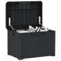 Caja de almacenaje para jardín PP gris antracita 125 L de , Cajas de almacenaje para exteriores - Ref: Foro24-364209, Precio:...