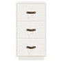 Mesitas de noche 2 uds madera maciza pino blanco 40x40x75 cm de vidaXL, Mesitas de noche - Ref: Foro24-818338, Precio: 138,13...