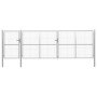 Puerta de jardín de acero plateado 500x150 cm de vidaXL, Puertas de jardín - Ref: Foro24-144355, Precio: 902,36 €, Descuento: %