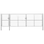 Silbernes Gartentor aus Stahl 500x150 cm von vidaXL, Gartentore - Ref: Foro24-144355, Preis: 883,55 €, Rabatt: %