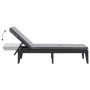 Tumbona con cojín PP gris antracita 186x60x29 cm de , Tumbonas - Ref: Foro24-364223, Precio: 146,51 €, Descuento: %
