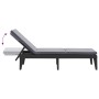 Tumbona con cojín PP gris antracita 186x60x29 cm de , Tumbonas - Ref: Foro24-364223, Precio: 182,02 €, Descuento: %