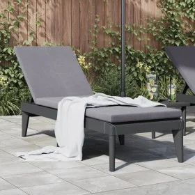 Anthracite grey PP sun lounger 186x60x29 cm by , Loungers - Ref: Foro24-364221, Price: 104,48 €, Discount: %