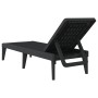Tumbona de PP gris antracita 186x60x29 cm de , Tumbonas - Ref: Foro24-364221, Precio: 92,88 €, Descuento: %