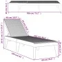 Anthracite grey PP sun lounger 186x60x29 cm by , Loungers - Ref: Foro24-364221, Price: 104,48 €, Discount: %