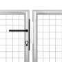 Puerta de jardín de acero plateado 500x150 cm de vidaXL, Puertas de jardín - Ref: Foro24-144355, Precio: 902,36 €, Descuento: %