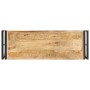 Mesa consola de madera de mango rugosa 90x30x75 cm en Mesas auxiliares | Comprar online en Foru.es
