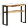 Mesa consola de madera de mango rugosa 90x30x75 cm en Mesas auxiliares | Comprar online en Foru.es