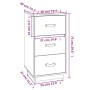Mesitas de noche 2 uds madera maciza pino blanco 40x40x75 cm de vidaXL, Mesitas de noche - Ref: Foro24-818338, Precio: 138,13...