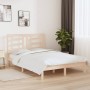 Estructura de cama madera maciza de pino 140x190 cm de , Camas y somieres - Ref: Foro24-3104328, Precio: 108,72 €, Descuento: %