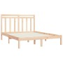Estructura de cama de madera maciza de pino 160x200 cm de , Camas y somieres - Ref: Foro24-3105260, Precio: 125,38 €, Descuen...