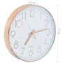Reloj de pared 30 cm rosa dorado de vidaXL, Relojes de pared - Ref: Foro24-50633, Precio: 37,45 €, Descuento: %