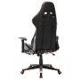 Silla de gaming con reposapiés cuero sintético negro y naranja en Sillas gaming | Comprar online en Foru.es