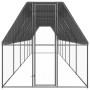Jaula gallinero de exterior de acero galvanizado 2x12x2 m de , Jaulas y habitáculos para animales pequeños - Ref: Foro24-3154...