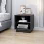 Mesita de noche de madera maciza de pino gris 40x34x40 cm de vidaXL, Mesitas de noche - Ref: Foro24-813329, Precio: 33,50 €, ...