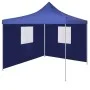 Cenador plegable con 2 paredes azul 3x3 m de vidaXL, Carpas y cenadores - Ref: Foro24-44961, Precio: 153,27 €, Descuento: %