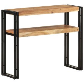 Mesa consola de madera maciza de acacia 90x30x75 cm en Mesas auxiliares | Comprar online en Foru.es