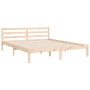 Estructura de cama con cabecero madera maciza 160x200 cm de , Camas y somieres - Ref: Foro24-3194776, Precio: 159,09 €, Descu...