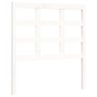 Estructura de cama con cabecero madera maciza blanco de , Camas y somieres - Ref: Foro24-3193952, Precio: 101,30 €, Descuento: %