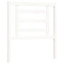 Estructura de cama con cabecero madera maciza blanco de , Camas y somieres - Ref: Foro24-3192847, Precio: 101,20 €, Descuento: %