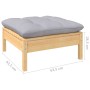 Juego de muebles de jardín 9 pzas y cojines madera maciza pino de , Conjuntos de jardín - Ref: Foro24-3096141, Precio: 657,04...