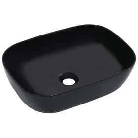 Lavabo 45,5x32x13 cm cerámica negro de vidaXL, Lavabos - Ref: Foro24-143916, Precio: 75,96 €, Descuento: %