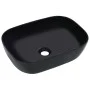 Lavabo 45,5x32x13 cm cerámica negro de vidaXL, Lavabos - Ref: Foro24-143916, Precio: 75,96 €, Descuento: %