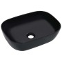 Lavabo 45,5x32x13 cm cerámica negro de vidaXL, Lavabos - Ref: Foro24-143916, Precio: 77,22 €, Descuento: %