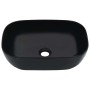 Lavabo 45,5x32x13 cm cerámica negro de vidaXL, Lavabos - Ref: Foro24-143916, Precio: 77,22 €, Descuento: %