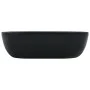 Lavabo 45,5x32x13 cm cerámica negro de vidaXL, Lavabos - Ref: Foro24-143916, Precio: 75,96 €, Descuento: %