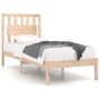 Estructura de cama madera maciza de pino 100x200 cm de , Camas y somieres - Ref: Foro24-3103923, Precio: 98,00 €, Descuento: %