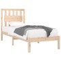 Estructura de cama madera maciza de pino 100x200 cm de , Camas y somieres - Ref: Foro24-3103923, Precio: 98,00 €, Descuento: %