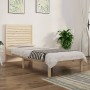 Estructura de cama madera maciza 90x190 cm de , Camas y somieres - Ref: Foro24-3104573, Precio: 99,62 €, Descuento: %
