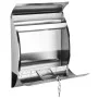 HI Buzón de acero inoxidable 30x12x40 cm de HI, Buzones de correo - Ref: Foro24-423961, Precio: 43,89 €, Descuento: %