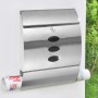 HI Buzón de acero inoxidable 30x12x40 cm de HI, Buzones de correo - Ref: Foro24-423961, Precio: 43,87 €, Descuento: %
