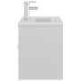 Mueble con lavabo madera de ingeniería blanco brillante de , Tocadores de baño - Ref: Foro24-3071294, Precio: 288,49 €, Descu...