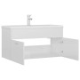 Mueble con lavabo madera de ingeniería blanco brillante de , Tocadores de baño - Ref: Foro24-3071294, Precio: 288,49 €, Descu...