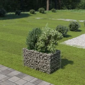 Steel gabion bed 90x50x50 cm by vidaXL, Pots and planters - Ref: Foro24-143569, Price: 42,62 €, Discount: %