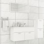 Juego de muebles de baño madera de ingeniería blanco brillo de , Muebles de baño - Ref: Foro24-3071474, Precio: 377,56 €, Des...
