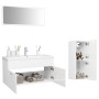Juego de muebles de baño madera de ingeniería blanco brillo de , Muebles de baño - Ref: Foro24-3071474, Precio: 377,56 €, Des...
