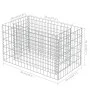 Arriate de gaviones de acero 90x50x50 cm de vidaXL, Maceteros y jardineras - Ref: Foro24-143569, Precio: 42,62 €, Descuento: %