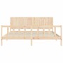 Estructura de cama con cabecero madera maciza 200x200 cm de , Camas y somieres - Ref: Foro24-3192966, Precio: 186,10 €, Descu...