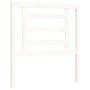 Estructura de cama individual con cabecero madera maciza blanco de , Camas y somieres - Ref: Foro24-3192842, Precio: 105,57 €...