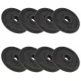 Discos de pesas de hierro fundido 8 piezas 2,5 kg de vidaXL, Peso libre - Ref: Foro24-91391, Precio: 86,27 €, Descuento: %