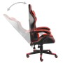 Silla gaming de cuero sintético negro y rojo en Sillas de oficina | Comprar online en Foru.es