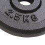 Discos de pesas de hierro fundido 8 piezas 2,5 kg de vidaXL, Peso libre - Ref: Foro24-91391, Precio: 88,03 €, Descuento: %