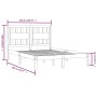 Estructura de cama madera maciza de pino 140x190 cm de , Camas y somieres - Ref: Foro24-3103913, Precio: 122,14 €, Descuento: %